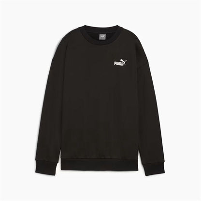 Puma Damen Sweatshirt Essentials+ Relaxed Small Logo Crew in Schwarz-0