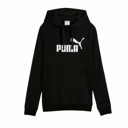 Puma Damen Hoodie Essentials No. 1 Logo in Schwarz-0