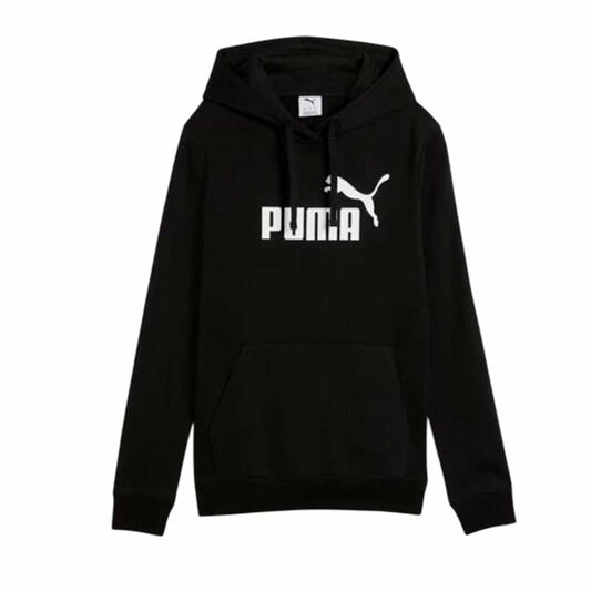 Puma Damen Hoodie Essentials No. 1 Logo in Schwarz-0