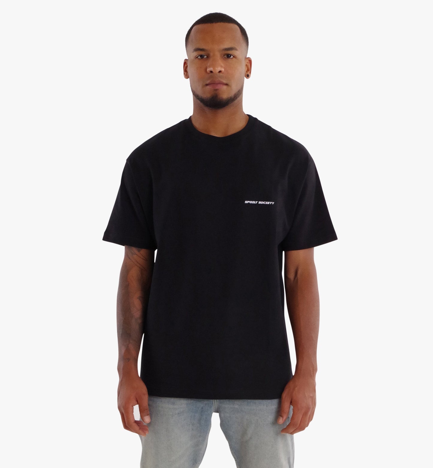 Spoilt Society Basic T-Shirt in Schwarz-2
