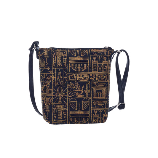 Signare Tapestry Sling Bag „Egyptian Hieroglyphs“-0