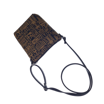 Signare Tapestry Sling Bag „Egyptian Hieroglyphs“-2