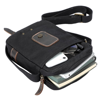 Troop London Heritage Canvas Across Body Bag-4