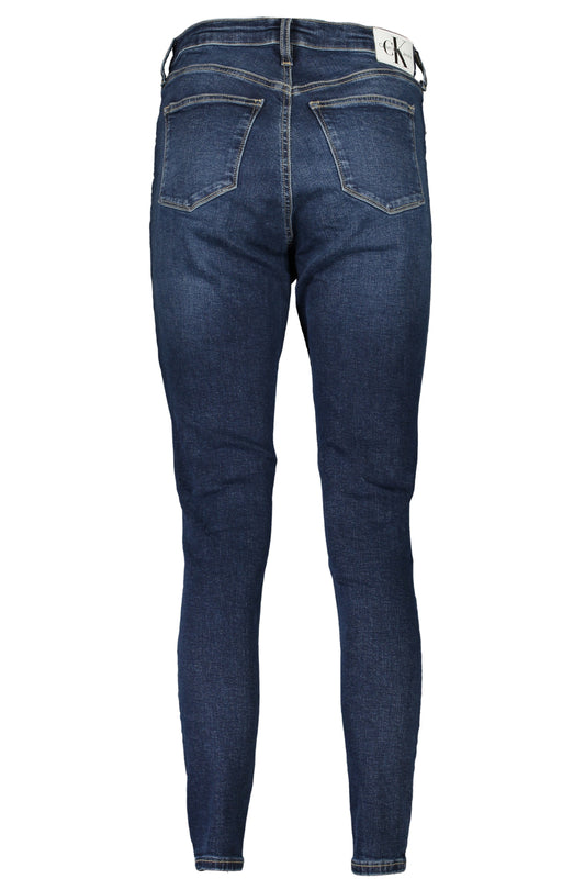 Calvin Klein Damen High Rise Super Skinny Ankle Jeans in Blau-1